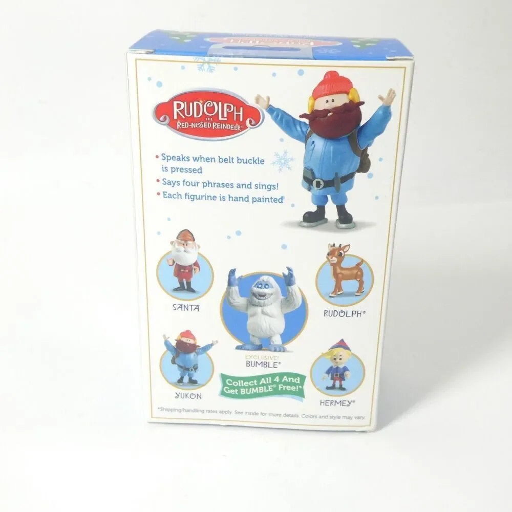 Rudolph The Red-Nosed Reindeer Talking Yukon Action Figure w/Box DEAD BATTERY